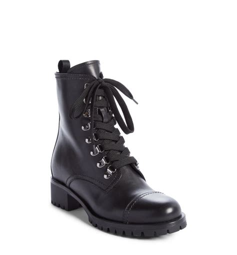 where iwomen's prada lug-sole combat boots|Women's Prada Ankle Boots & Booties .